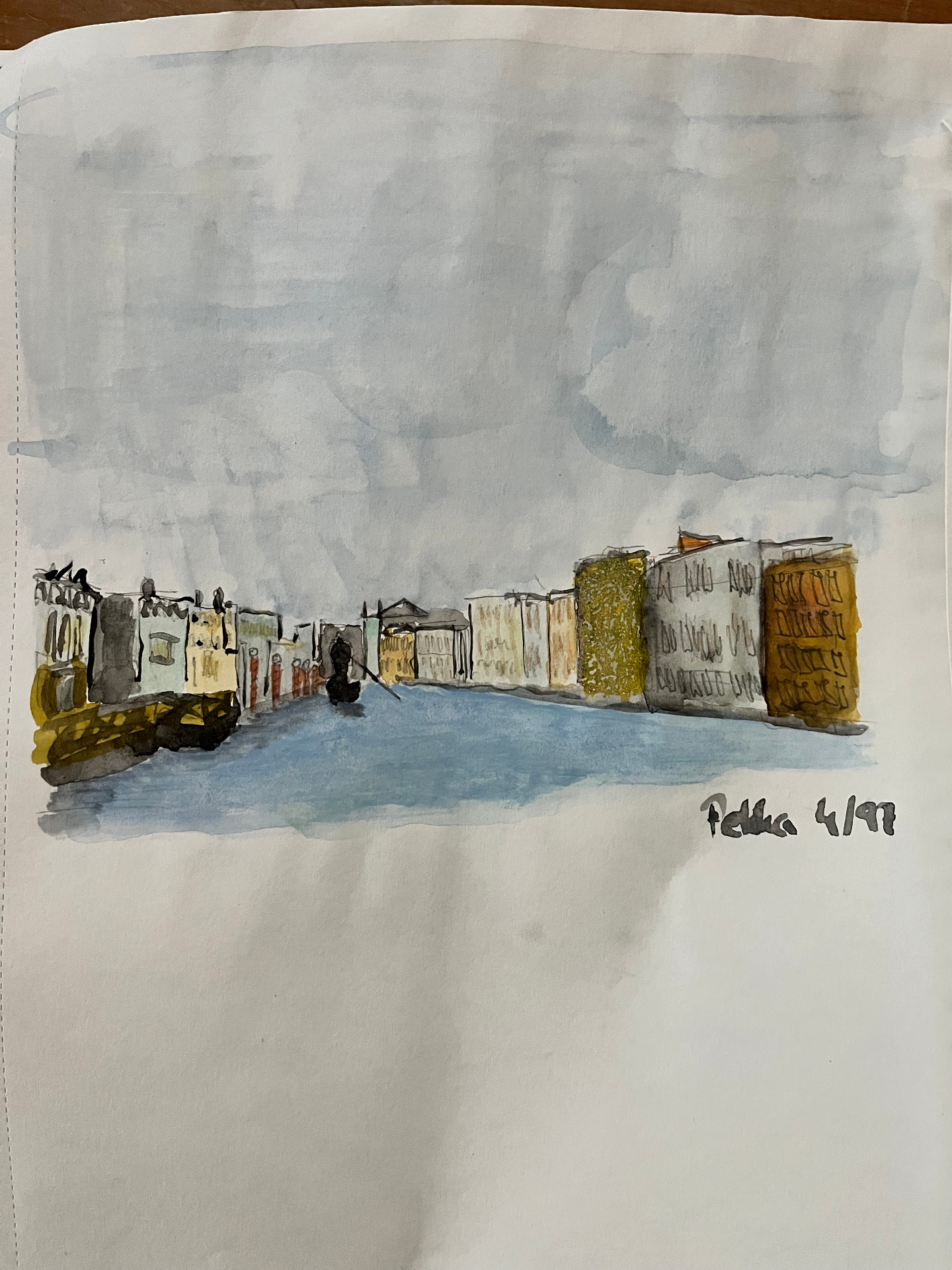 Venice watercolor painting